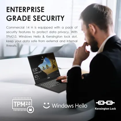 MSI Commercial 14 H A13MG-002US Professional Laptop (13th Gen Core i5/ 16GB/ 512GB SSD/ Win 11 Pro)