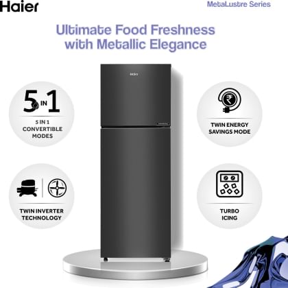Haier HEF-253GB-P 240 L 3 Star Double Door Refrigerator