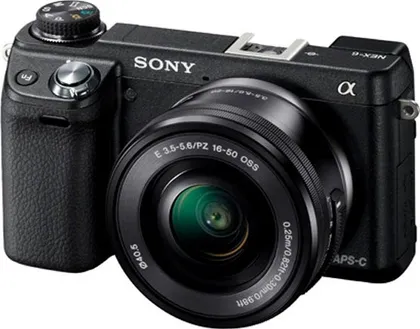 Sony Alpha NEX-6 16.1MP Mirrorless Camera (Black) with 16-50mm Lens