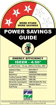 O General ASGG24CPWA-B 2 Ton 3 Star 2026 Inverter Split AC