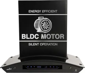Kenstar AeroGlide BLDC Curve 60 cm Auto Clean Chimney