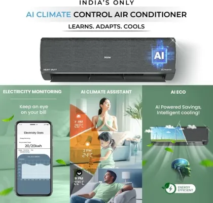 Haier HSU19G-MZAIP5BN-INV 1.6 Ton 5 Star 2025 Inverter Split AC