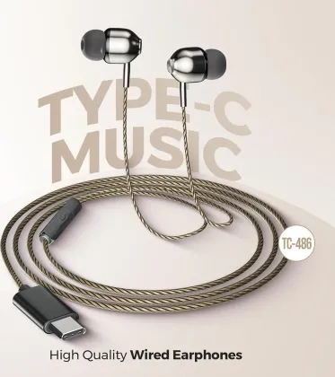 Ubon TC-486 Type-C Wired Earphones