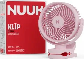 NUUK Klip 4 Blade Rechargeable Clip Fan