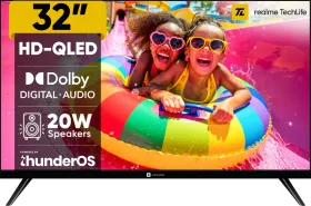 Realme TechLife 32HDSQRWWTQ 32 inch HD Ready Smart QLED TV