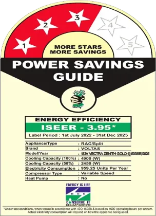 Voltas Vectra Zenith Gold-1 1.5 Ton 3 Star 2025 Inverter Split AC
