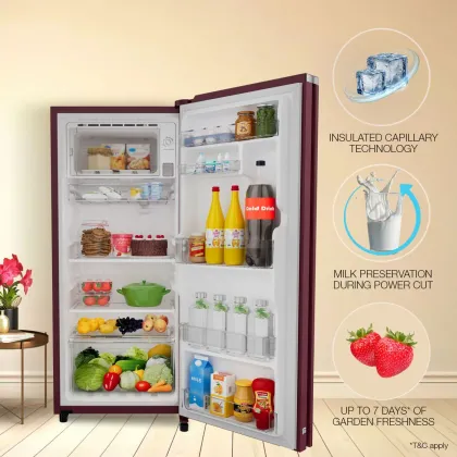 Whirlpool 215 IMPRO GD PRM 3S Ruby Swarna 192 L 3 Star Single Door Refrigerator