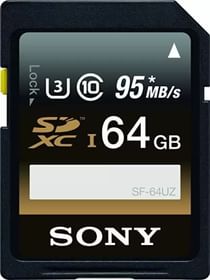 Sony SF-64UZ 64 GB UHS-I Class 10 95 MB/s Memory Card