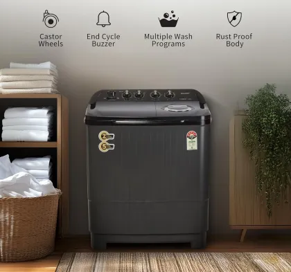 Sharp Purewave Plus ES-SD80NB-TS 8 Kg Semi Automatic Washing Machine