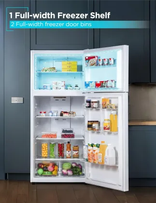 BLACK+DECKER BR1810HW 18.1 Cu Ft Double Door Refrigerator