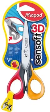 Maped Sensoft 13 Cm Left Handed - assorted colors Scissors  (Set of 1, Multicolor)