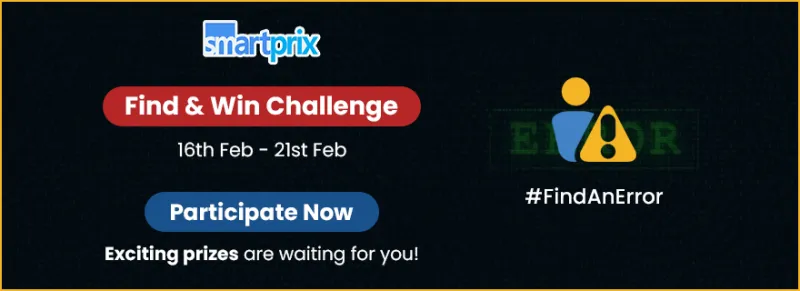 Accept the #FindAnError Challenge and Win Boat Earphone + Gift Vouchers | Smartprix