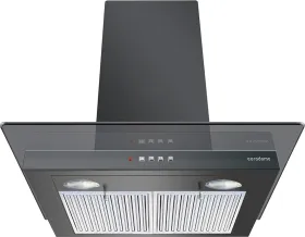 Eurodomo Hood Marble PB BK 60 cm Chimney