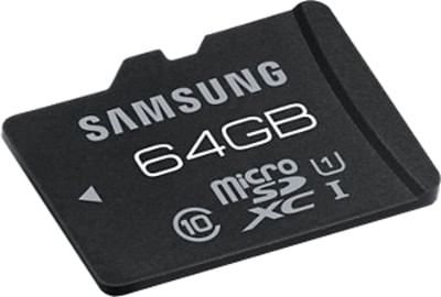 Samsung 64 GB MicroSD Pro Class 10 Memory Card with 10yrs Warranty