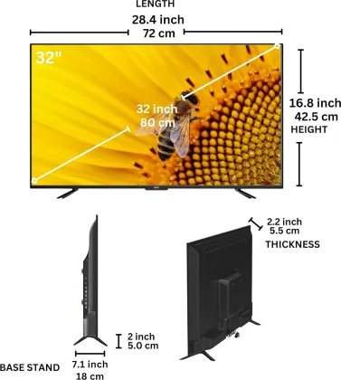 Arika‎ ARC0032SFL 32 inch HD Ready Frameless Smart LED TV