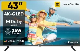 Realme TechLife 43UHDGQRDDRQ 43 inch Ultra HD 4K Smart QLED TV