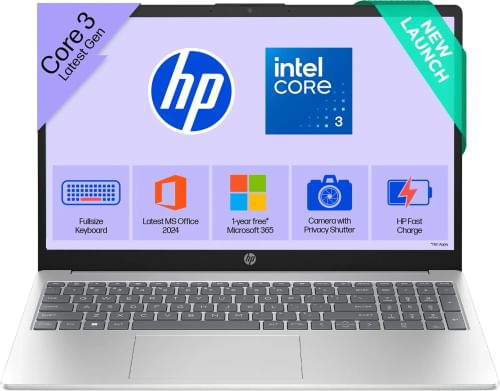 HP 15-fd1299TU Laptop (Intel Core 3 100U/ 8GB/ 512GB SSD/ Win11 Home)