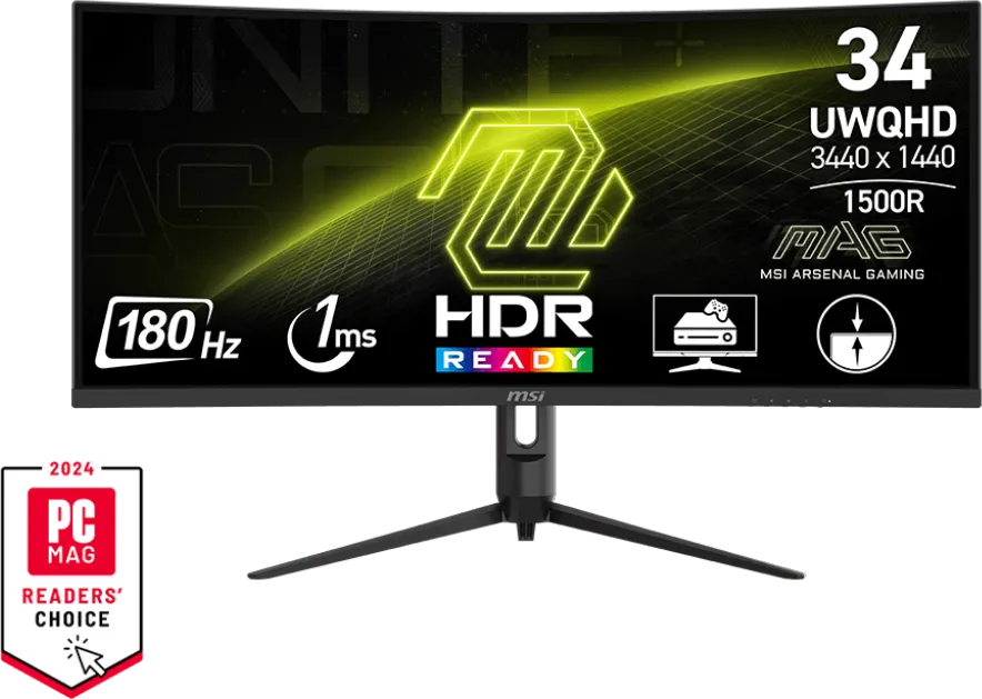 MSI MAG 342CQR E2 34 inch UWQHD Curved Gaming Monitor - Price in