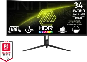 MSI MAG 342CQR E2 34 inch UWQHD Curved Gaming Monitor