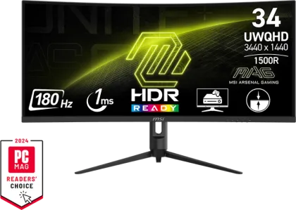 MSI MAG 342CQR E2 34 inch UWQHD Curved Gaming Monitor
