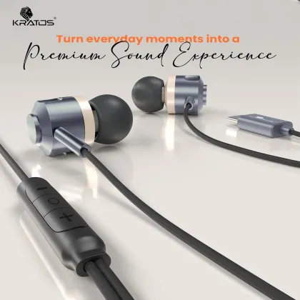 Kratos Tune V7 Type-C Wired Earphones