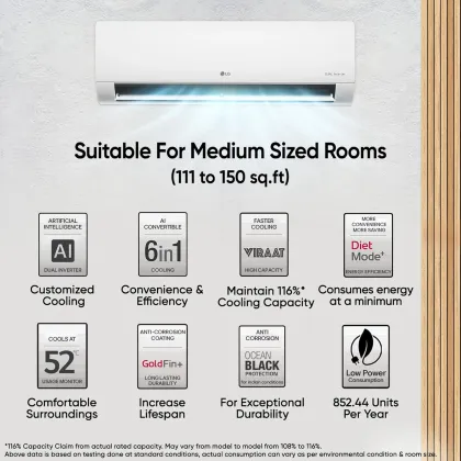 LG US-Q18JNXE1 1.5 Ton 3 Star 2025 Inverter Split AC