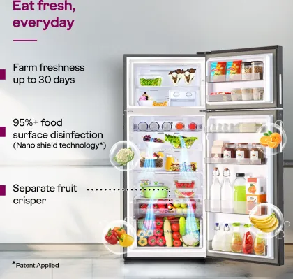 Godrej RF EON 474AN RCI MT BK 472 L 1 Star Double Door Refrigerator