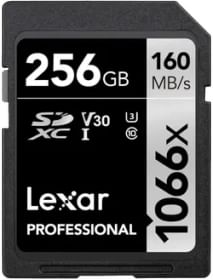 Lexar Professional 256GB SDXC UHS-I/U3 1066x Memory Card
