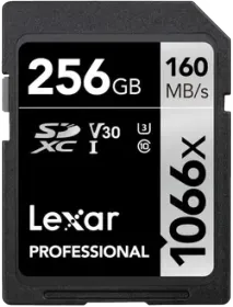 Lexar Professional 256GB SDXC UHS-I/U3 1066x Memory Card