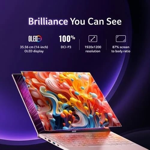 Acer Swift Lite (2025) OLED SFL14-54M NX.DB8SI.001 Laptop (Intel Core Ultra 5 115U/ 16GB/ 512GB SSD/Win 11)