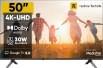 Realme TechLife 50UHDGDRWSDB 50 inch Ultra HD 4K Smart LED TV