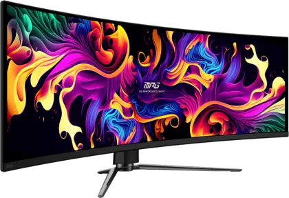 MSI 491CQPX 49 inch Dual QHD QD-OLED Gaming Monitor