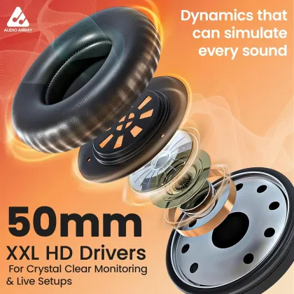 Audio Array AH-60-RD Monitoring Wired Headphones