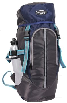 POLE STAR Hike Grey Rucksack with RAIN Cover/Trekking/Hiking Backpack