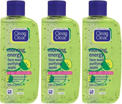 Clean & Clear Morning Energy Apple Facewash Face Wash  (300 ml)