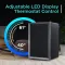 BLACK+DECKER BDB44LS 4.4 Cu Ft Single Glass Door Mini Refrigerator