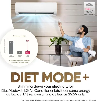 LG US-Q13JNYE 1 Ton 4 Star 2025 Inverter Split AC