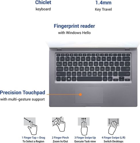 Asus VivoBook 14 M415DA-EB301T Laptop (AMD Ryzen 3/ 4GB/ 1TB HDD/ Win 10)
