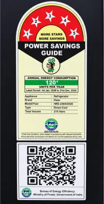 Haier HRD-2355PMFA-N 215 L 5 Star Single Door Refrigerator