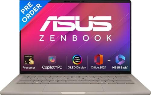 Asus Zenbook A14 UX3407RA-QD054WS Laptop (Snapdragon X Elite X1E 78 100/ 16GB/ 512GB SSD/ Win11)