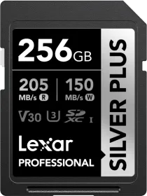 Lexar Professional Silver Plus 256GB SDXC UHS-I Memory Card