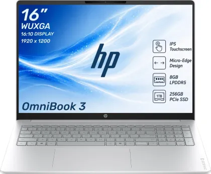 HP OmniBook 3 Laptop (AMD Ryzen 5 40/ 8GB/ 256GB SSD/ Win 11)