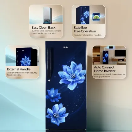 Haier HED-204MFBA-P 190 L 4 Star Single Door Refrigerator