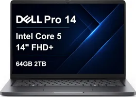 Dell Pro 14 PC14250 Laptop (Intel Core 5 120U/ 64GB/ 2TB SSD/ Win 11)