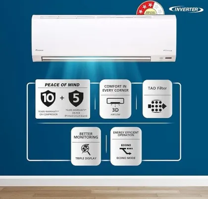Daikin ATKL50XV16VAA 1.5 Ton 3 Star 2026 Inverter Split AC
