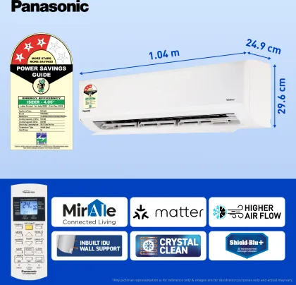 Panasonic CS/CU-SU18AKY3WX 1.5 Ton 3 Star 2025 Inverter Split AC