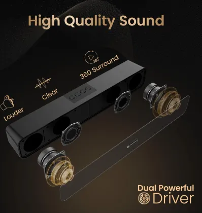 Portronics Decibel 24 10W Bluetooth Soundbar