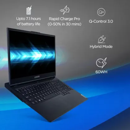 Lenovo Legion 5 15ARH05 82B500FJIN Gaming Laptop (AMD Ryzen 5/ 8GB/ 512GB SSD/ Win10 Home/ 4GB Graph)