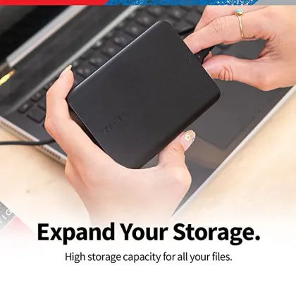 Toshiba Canvio Basics HDTB510XK3AA 1TB External Hard Drive - image 5