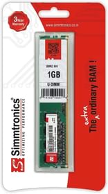 SIMMTRONICS 6400 1 GB DDR2 Single Channel PC Ram (800 Mhz)